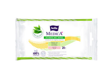 Интимные гигиенические салфетки "Bella Medica", 20 шт.