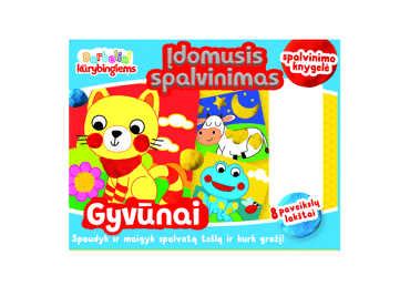 Knyga GYVŪNAI. ĮDOMUSIS SPALVINIMAS, 1 vnt.