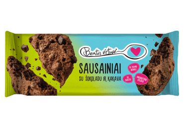 Sausainiai BEATOS VIRTUVĖ, su šokoladu ir kakava, 150 g