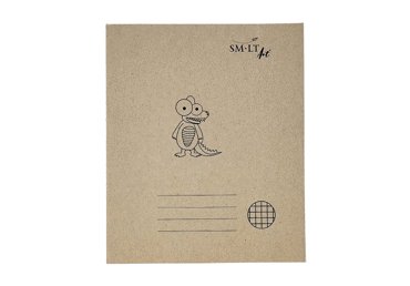 Siūtas sąsiuvinis "SMLT Art." 205x165 mm, 32 lapai (70gsm) langeliais