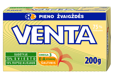 Tepusiųjų riebalų mišinys VENTA, 75 % rieb., 200 g