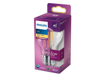 LED lemputė PHILIPS, E27, 60 W, 806 lm, 1 vnt.