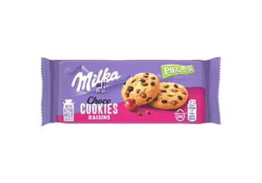 Cookies with raisins and chocolate pieces MILKA, 135 g