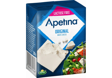 Baltasis sūris APETINA be laktozės, 45 % rieb. s. m., 200 g