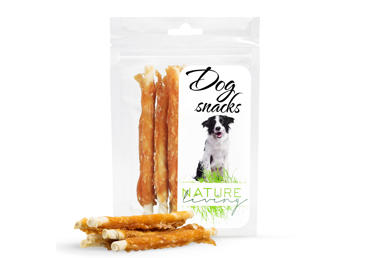 Šunų ėdalo papild. NATURE LIVING (galv. odos pagal.su višt.), 75 g