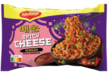 Greitai paruošiami makaronai MAGGI SPICY CHEESE, 130 g