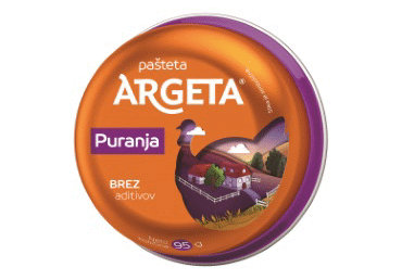 Kalakutienos paštetas ARGETA, 95 g