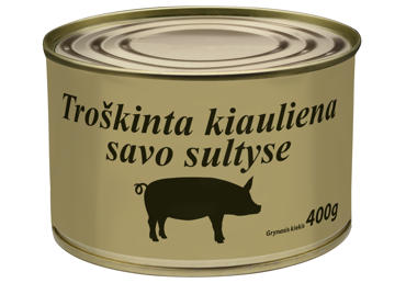 Troškinta kiauliena WERNER SIMON savo sultyse, 400 g