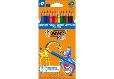 Spalvoti pieštukai BIC EVOLUTION, 12 vnt., 12 vnt.
