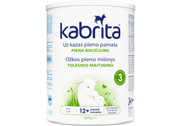 Ožkų pieno mišinys KABRITA 3, nuo 12 mėn., 800 g