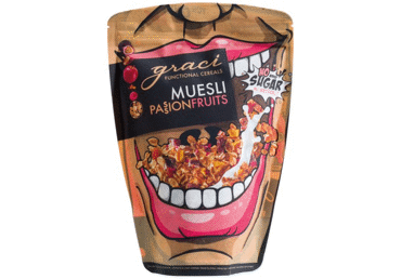 Dribsniai GRACI PASSIONFRUITS su pasifloromis, 300 g