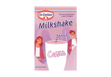 Смесь для молочного коктейля DR. OETKER, клубничный вкус, 33 г