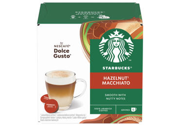 Kavos kapsulės STARBUCKS HAZELNUT MACCHIATO NESCAFE, 123 g