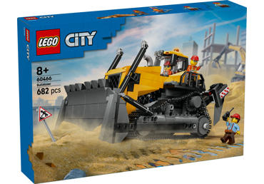 Kontruktorius GELTONAS BULDOZERIS SU KRAUTUVU LEGO 60466, 1 vnt.