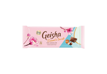 Pieninis šokoladas GEISHA su karamele ir druska, 100 g