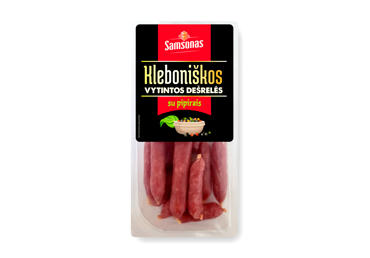 Vytintos KLEBONIŠKOS mini dešrelės su pipirais, a.r., 150 g