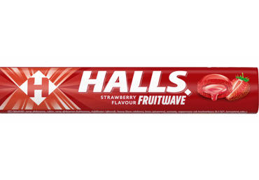 Lollipops HALLS, strawberry flavor, 45 g