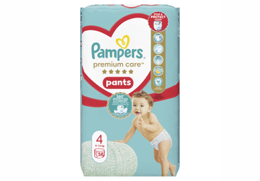 Sauskelnės-kelnaitės PAMPERS Premium Care Pants, Jumbo Pack Plus, 4 dydis,  58 vnt.