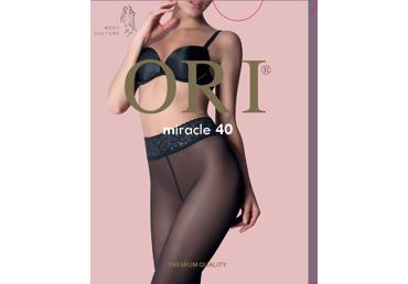 Moteriškos pėdkelnės ORI MIRACLE 40 , 4 dydis, nero