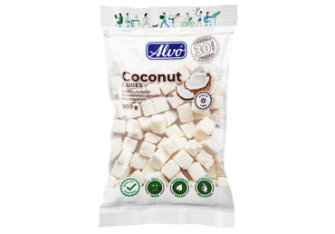 Kokosų kubeliai ALVO, 100 g