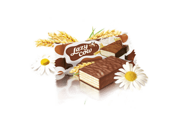 Вафельные конфеты ROSHEN LAZY COW, 1 кг