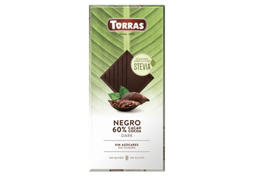 Kartusis šokoladas TORRAS su saldikliais, 100 g