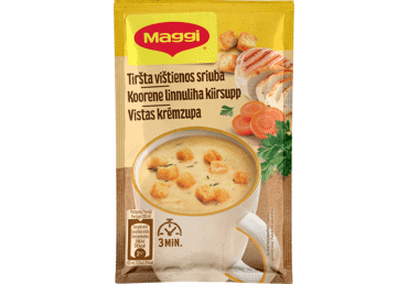 Tiršta vištienos sriuba MAGGI 5 MINUTES su skrebučiais, 16 g