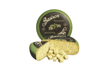 Полутвердый сыр с диким чесноком BASIRON, 50%, 1 кг