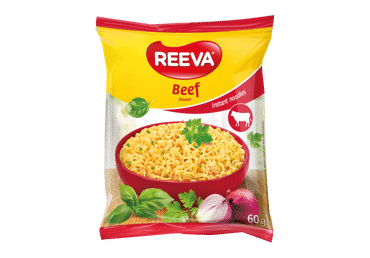 Makaronai REEVA, jautienos skonio, 60 g