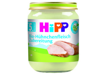 Ekologiškas vištienos ruošinys HIPP (nuo 5 mėn.), 125 g