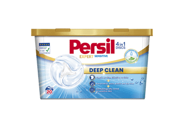 Skalbimo kapsulės PERSIL DISCS EXPERT Sensitive, 20 skalbimų