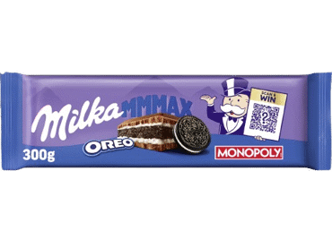 Pieninis šokoladas MILKA su OREO sausainių gabaliukais, 300 g