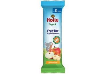 Organic bar HOLLE with apples and bananas, from 12 months, 25 g