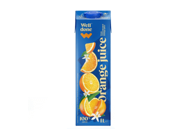 Apelsinų sultys WELL DONE, TETRA PAK, 1 l