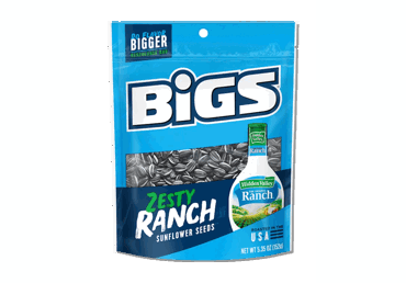 Roasted in-shell sunflower seeds BIGS HIDDEN VALLEY RANCH, 152 g
