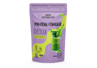 Ekologiškas baltymų mišinys kokteiliams SUPERFOOD DETOX, 300 g