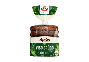 AGOTOS viso grūdo tamsi duona su raugu, 300 g