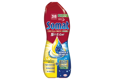 Dishwasher Gel SOMAT Excellence 5in1 Lemon, 38 Washes