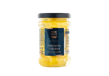Sūriu įdaryti patisonai YELLOBELL WELL DONE PREMIUM, rapsų aliejuje, 250 g