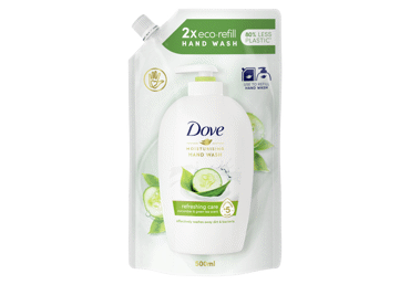 DOVE CUCUMBER liquid soap refill, 500 ml