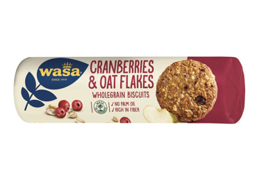 Whole grain cookies with cranberries WASA, 250 g
