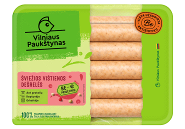 Šviežios vištienos dešrelės be pridėtinių E, 400 g