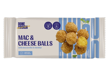 Frozen pasta balls DONE COOKIN with mozzarella, cheddar, 220 g