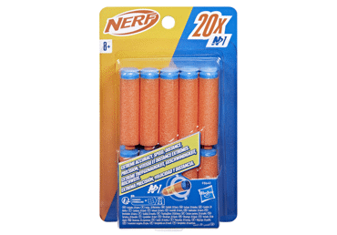 Žaislinių kulkų papildymas NERF, 20 vnt., 20 vnt.
