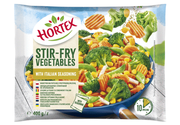 Frozen baking vegetable mix HORTEX with Italian spices, 400 g