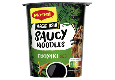 Greitai paruošiami makaronai MAGGI su padažu (terijakio sk.), 75 g