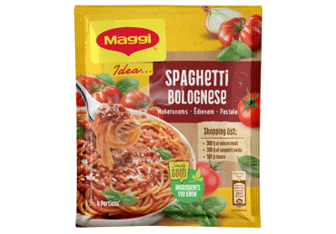 Приготовление пасты MAGGI IDEA (SPAGHETTI BOLOGNESE), 44 г