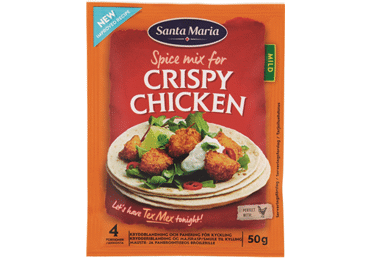Traškios vištienos prieskonių mišinys SANTA MARIA, 50 g