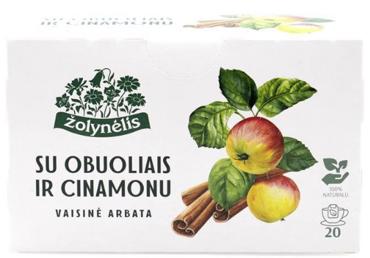 Vaisinė arbata ŽOLYNĖLIS su obuoliais ir cinamonu, 50 g