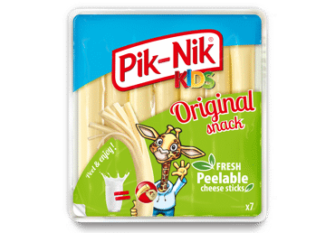 Plėš. sūrio lazdelės PIK-NIK KIDS ORIGINAL, 40 % rieb. s. m., 140 g